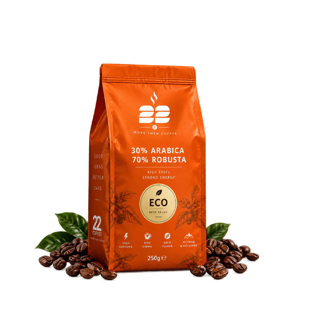  قهوه 30% عربیکا 70% روبوستا (ECO) 250 گرم 