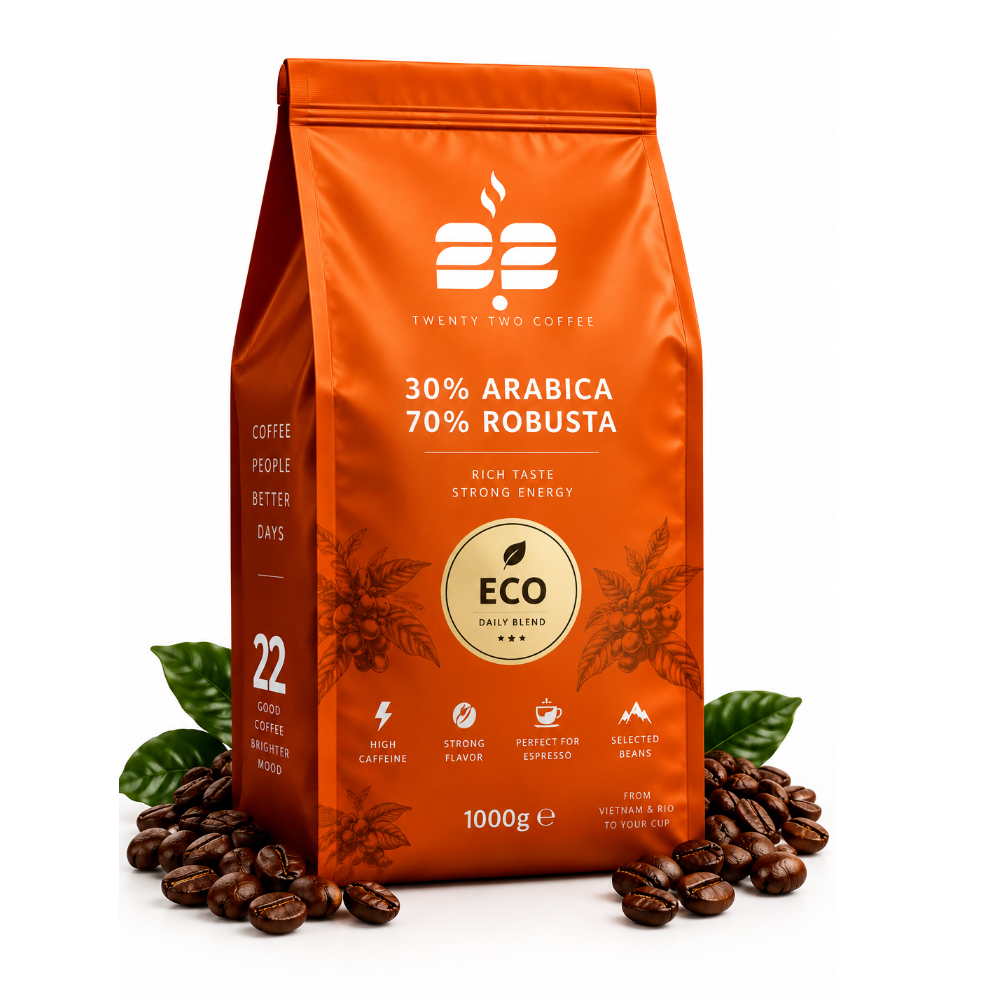  قهوه 30% عربیکا 70% روبوستا (ECO) 1000 گرم 