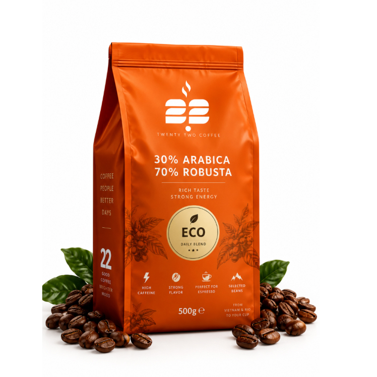 قهوه 30% عربیکا 70% روبوستا (ECO) 500 گرم